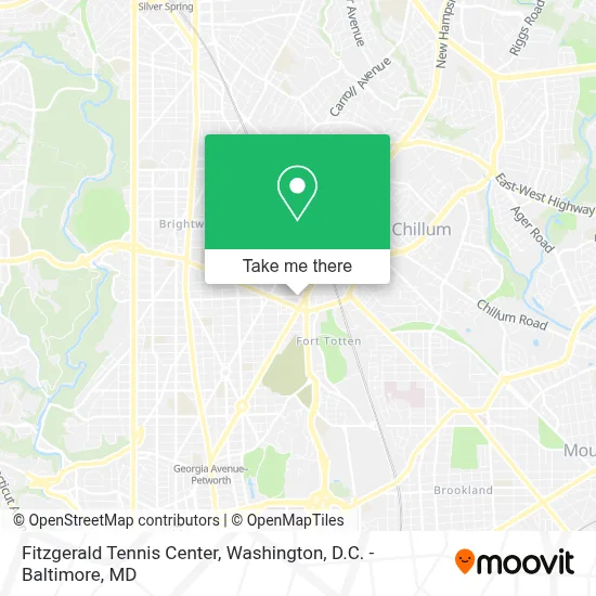 Fitzgerald Tennis Center map