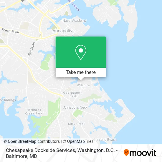 Chesapeake Dockside Services map
