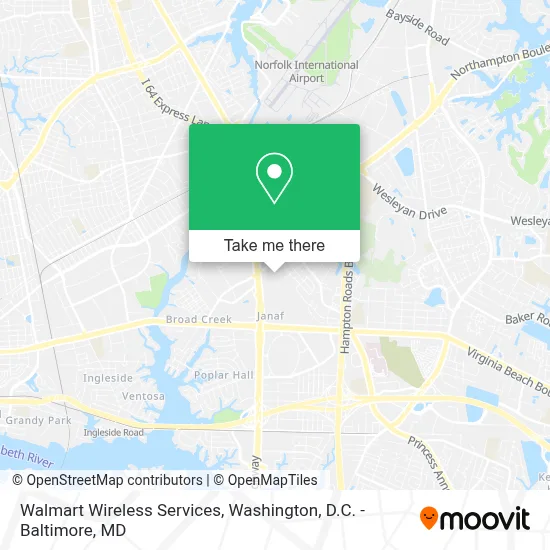 Walmart Wireless Services map