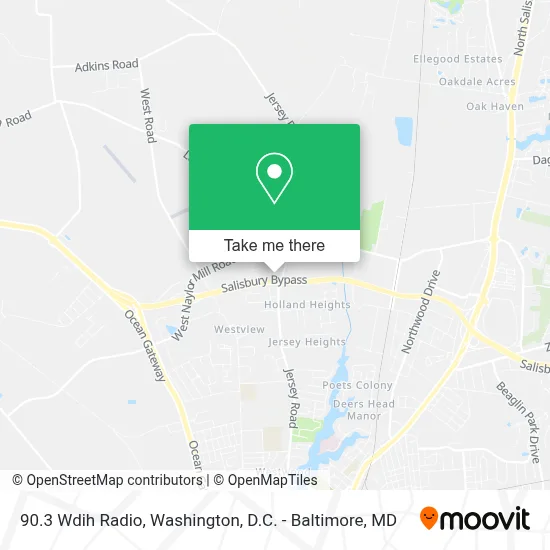 90.3 Wdih Radio map