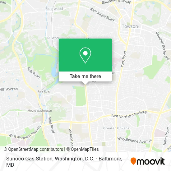 Sunoco Gas Station map