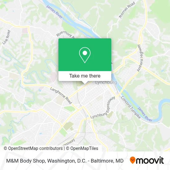M&M Body Shop map