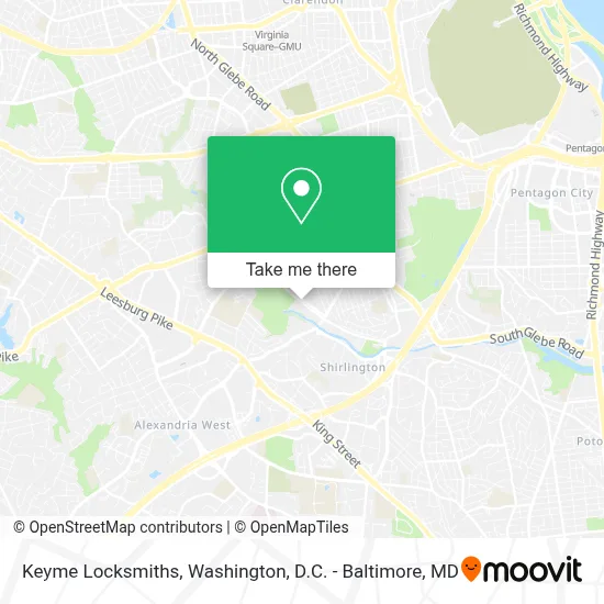 Keyme Locksmiths map