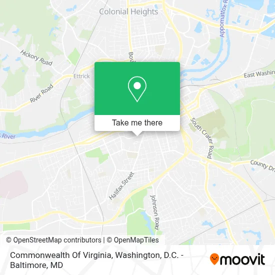 Commonwealth Of Virginia map