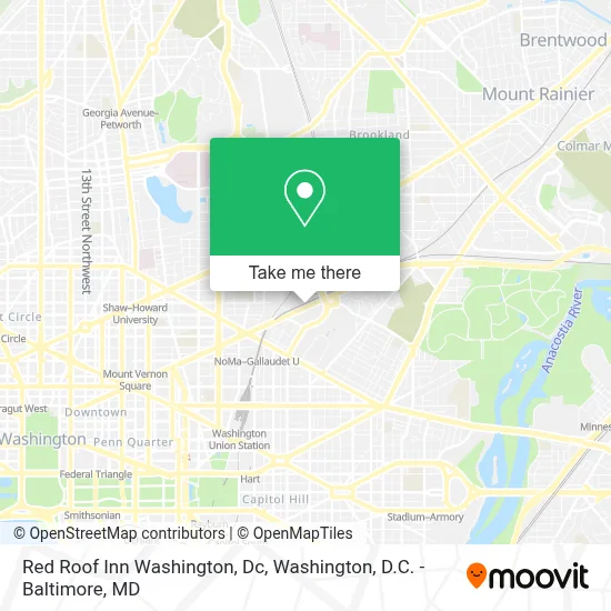 Red Roof Inn Washington, Dc map