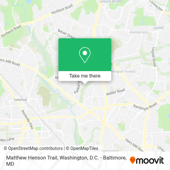 Matthew Henson Trail map