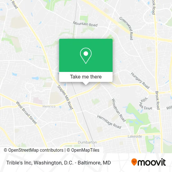 Trible's Inc map