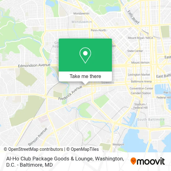 Al-Ho Club Package Goods & Lounge map