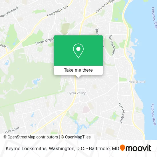 Keyme Locksmiths map
