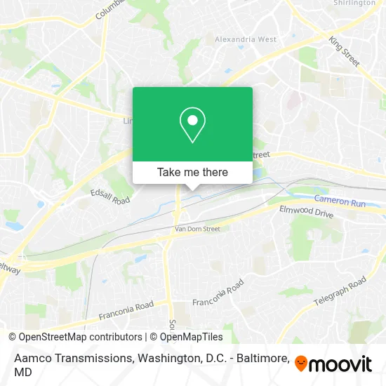 Aamco Transmissions map