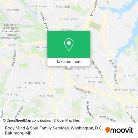 Body Mind & Soul Family Services map