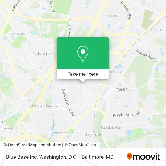 Blue Base Inc map