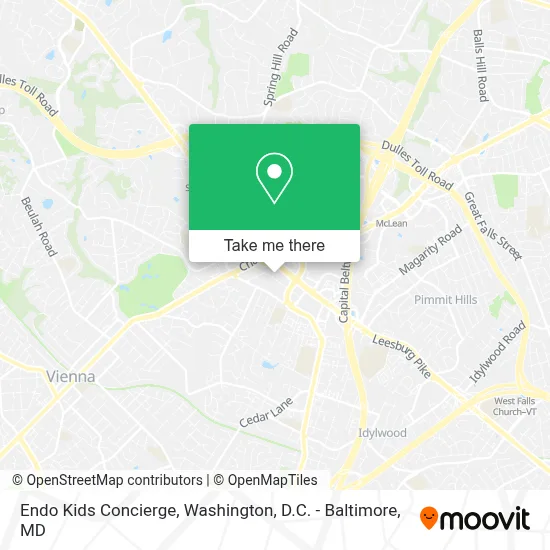 Endo Kids Concierge map