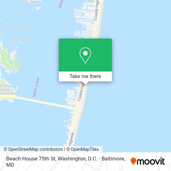 Beach House 75th St map