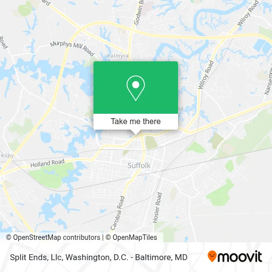 Split Ends, Llc map