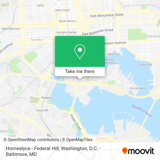 Homeslyce - Federal Hill map