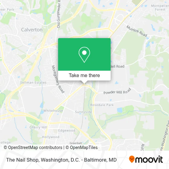 The Nail Shop map