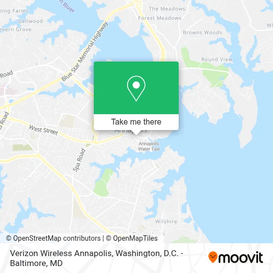 Verizon Wireless Annapolis map