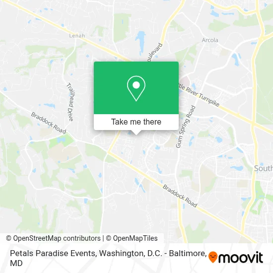 Petals Paradise Events map