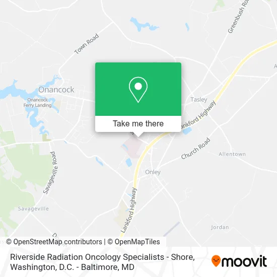 Riverside Radiation Oncology Specialists - Shore map