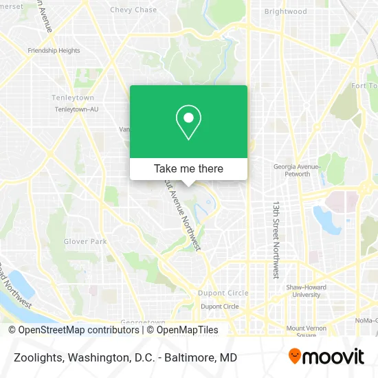 Zoolights map