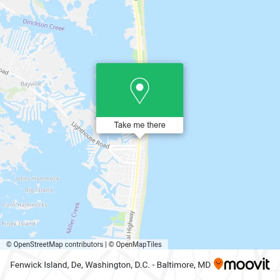 Fenwick Island, De map