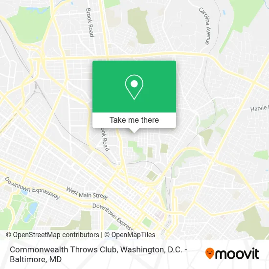 Commonwealth Throws Club map