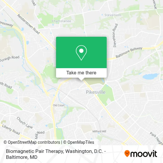 Biomagnetic Pair Therapy map