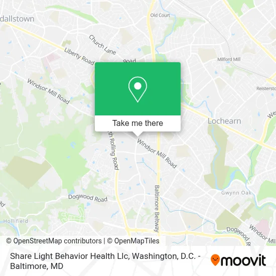 Share Light Behavior Health Llc map
