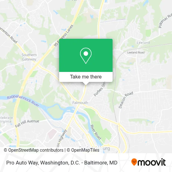 Pro Auto Way map