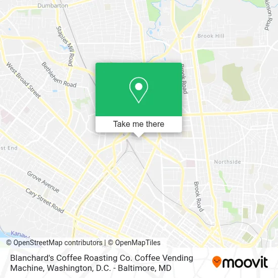 Blanchard's Coffee Roasting Co. Coffee Vending Machine map