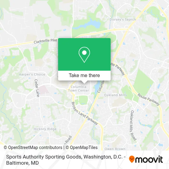 Sports Authority Sporting Goods map
