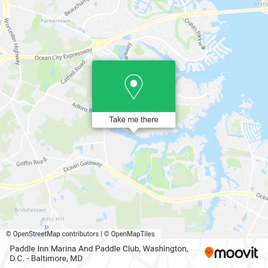 Paddle Inn Marina And Paddle Club map