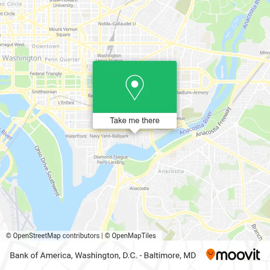 Bank Of America map