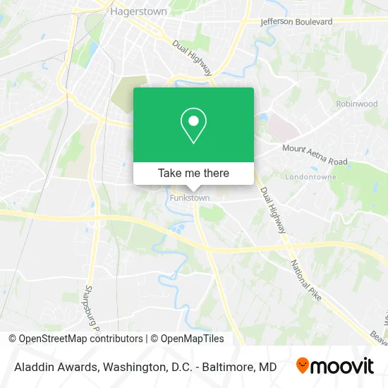 Aladdin Awards map