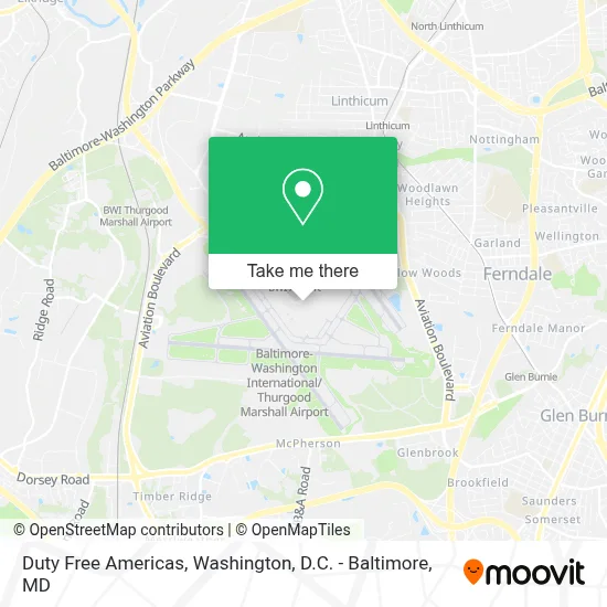 Duty Free Americas map