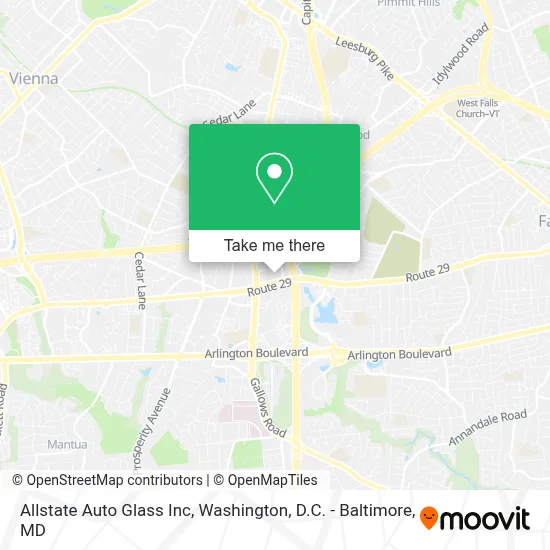 Allstate Auto Glass Inc map