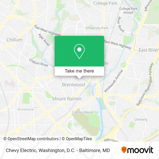 Chevy Electric map
