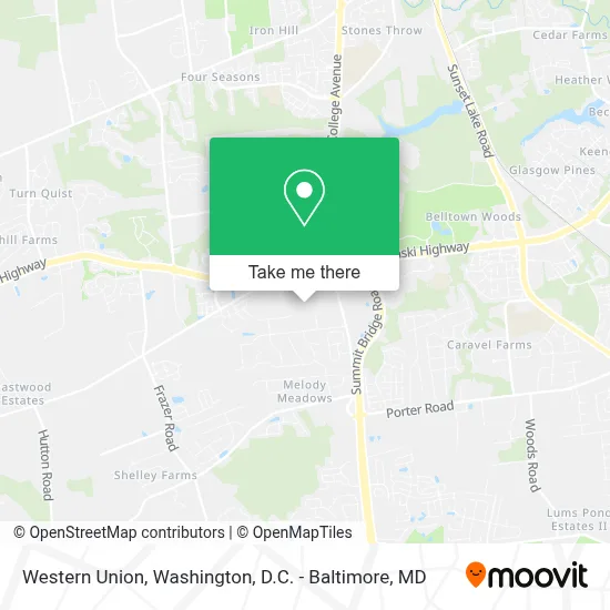 Western Union map