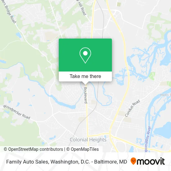 Family Auto Sales map