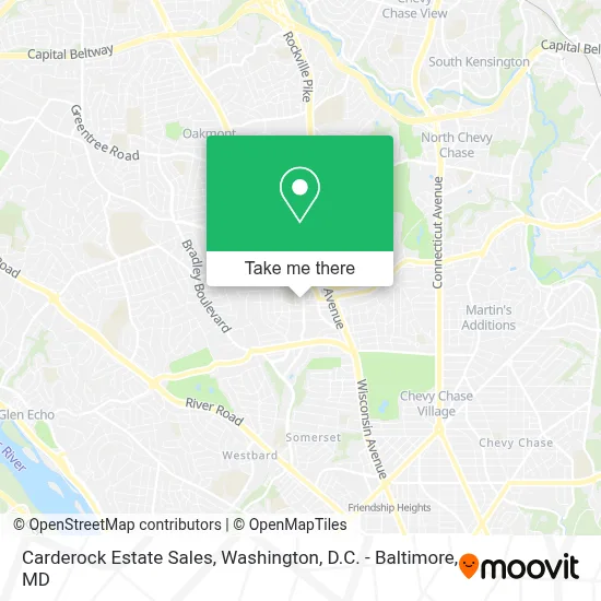 Carderock Estate Sales map
