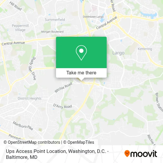 Ups Access Point Location map
