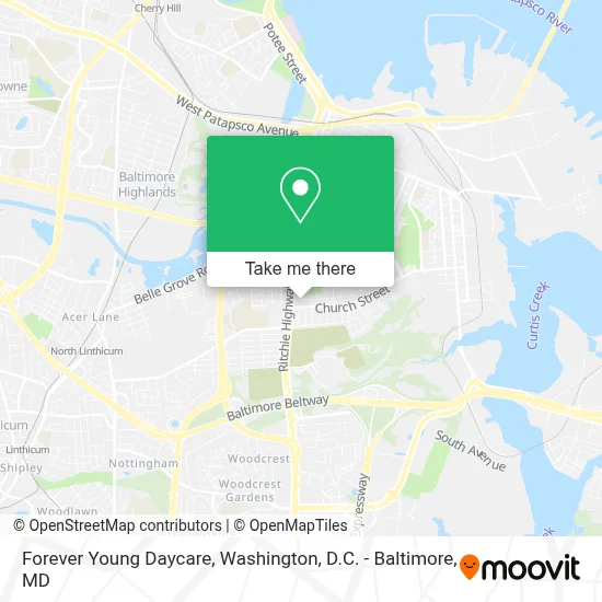 Forever Young Daycare map