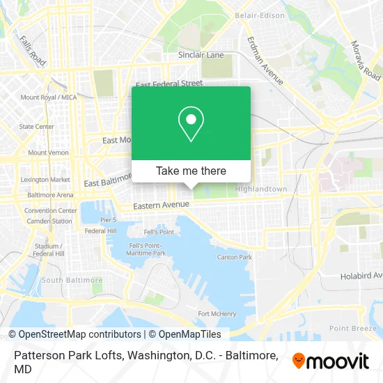 Patterson Park Lofts map