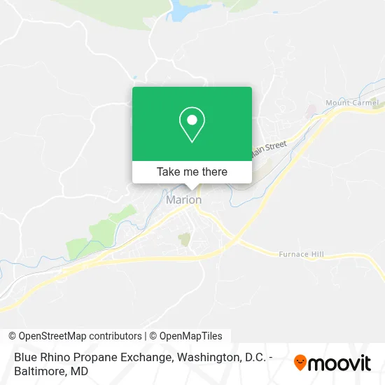 Blue Rhino Propane Exchange map