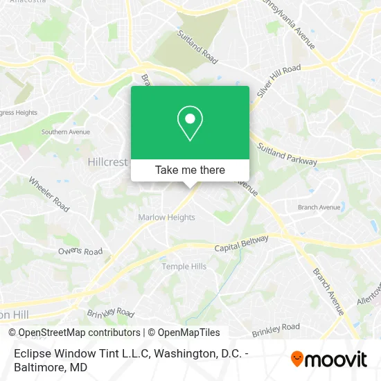 Eclipse Window Tint L.L.C map