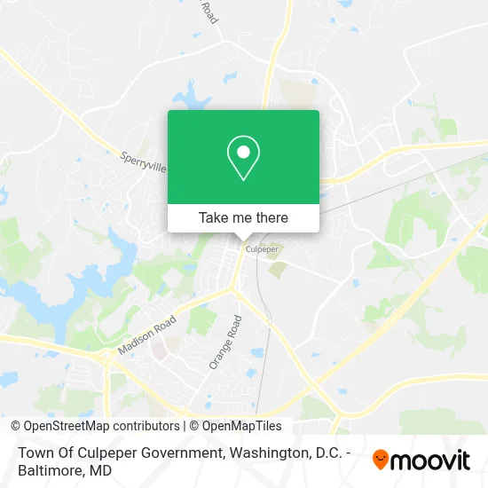 Town Of Culpeper Government map
