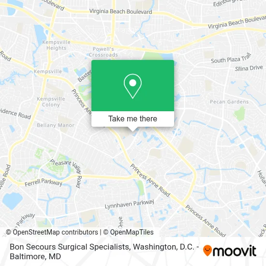 Bon Secours Surgical Specialists map