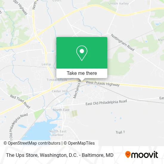 The Ups Store map