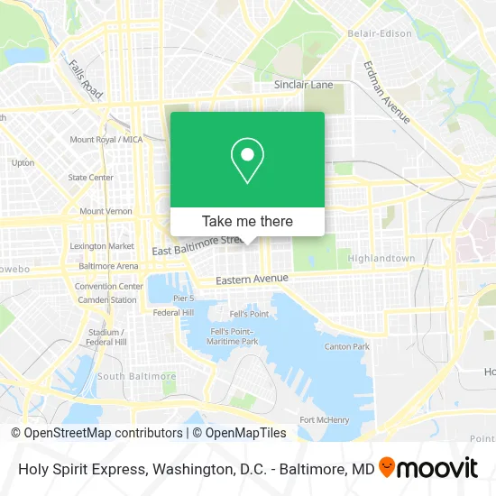 Holy Spirit Express map